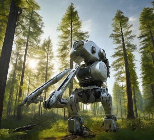 智能伐木机器人，助力森林可持续发展